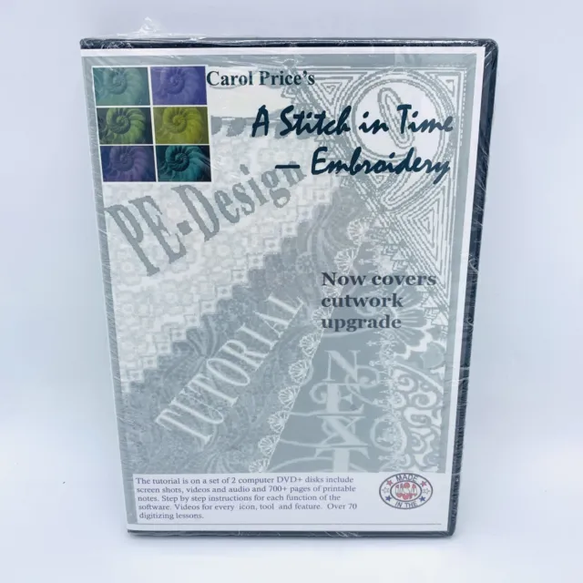 Carol Price's A Stitch in Time - Embroidery DVD Tutorial - 2011 - New & Sealed