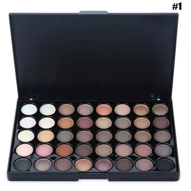 Set Palette Trucco Cosmetico Opaco Ombretto Crema Scintillante 40 Colori B8I4