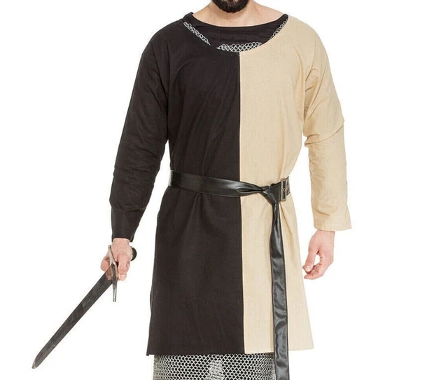 Medieval Tunic Full Sleeves renaissance Surcoat SCA Larp HALLOWEEN CHRISTMASGIFT