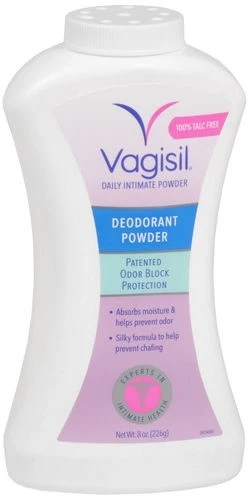 POLVO DESODORANTE VAGISIL 8 oz LIBRE DE TALCO