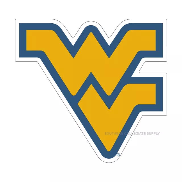 WVU WEST VIRGINIA Mountaineers Large Gold Cornhole Decals / Set of 2