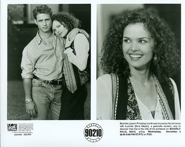 Jason Priestley Dina Meyer Beverly Hills 90201 Original 1993 Fox Tv Photo
