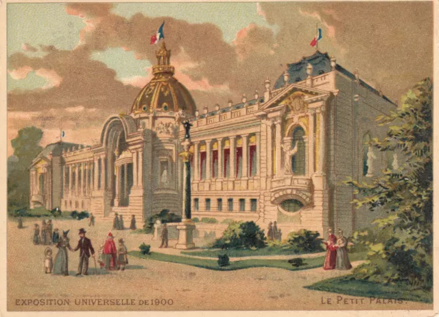 Carte PARIS expo universelle 1900 petit palais pub A ALBERT