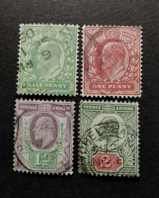 Gb King Edward Vii  4X Jubilee Issue Stamps