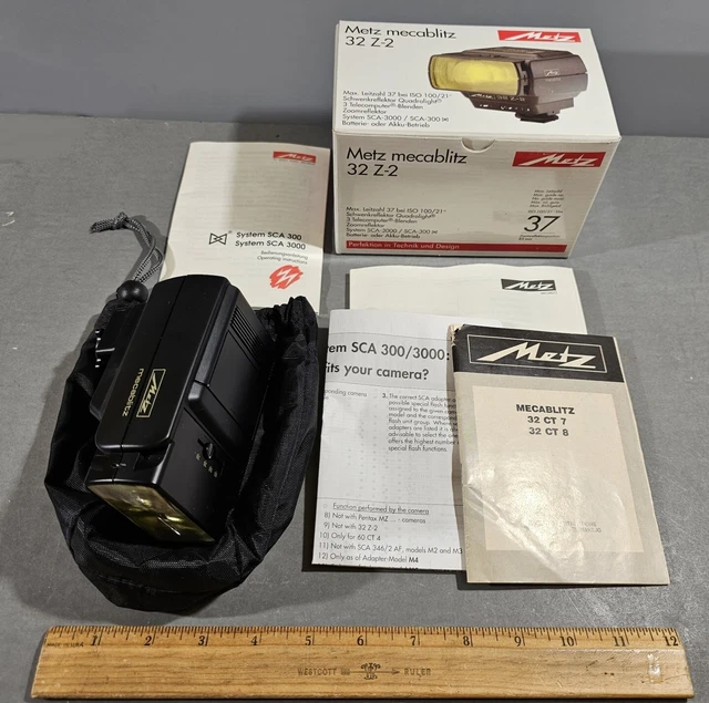 Metz Mecablitz 32 Z-2 New In Box With Manuals & Sleeve Bag, Nikon Compatible