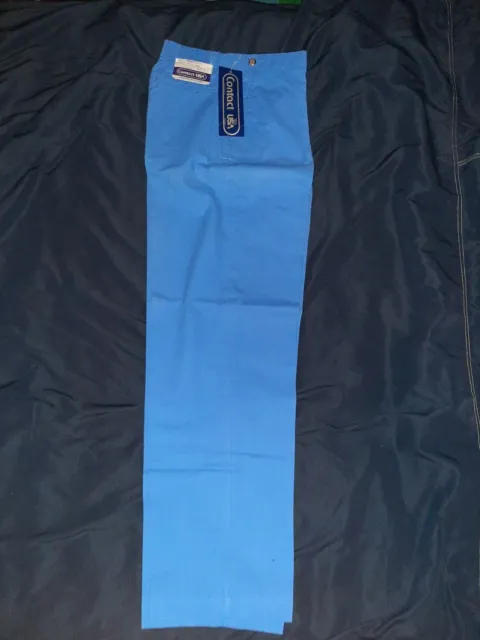 MENS VINTAGE CLASSIC Fit Elastic Waistband Pants Medium Royal Blue $24. ...