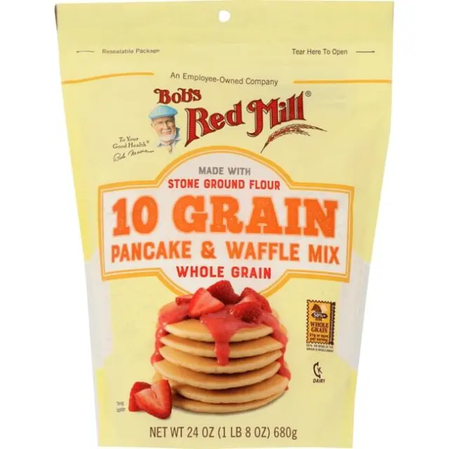Bob's Red Mill 10 Grain Pancake Waffle Mix 24 oz Pkg