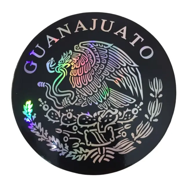 Guanajuato Escudo GTO Mexico 3.5" Sticker Decal Car window 3D reflective orgullo