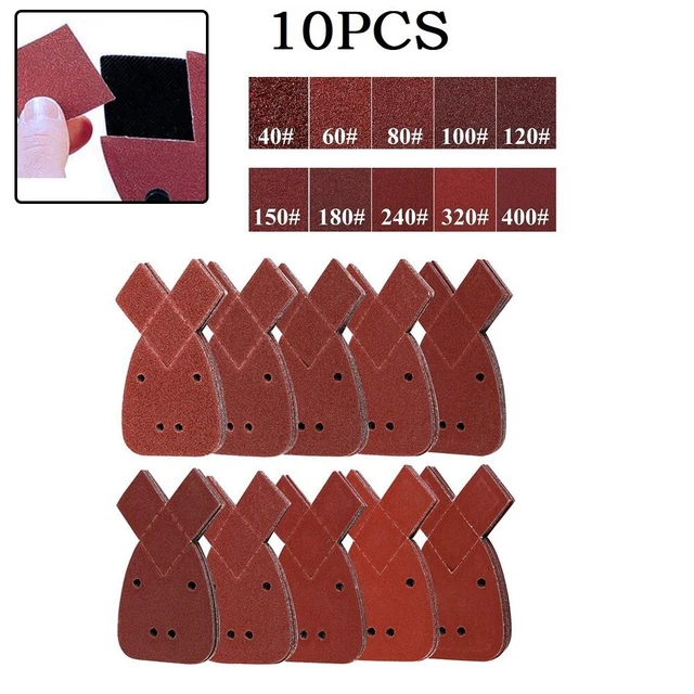 Rasgar Diamantes 10 UD. Papel de lija Grano 40400 Hojas de lijar Almohadilla