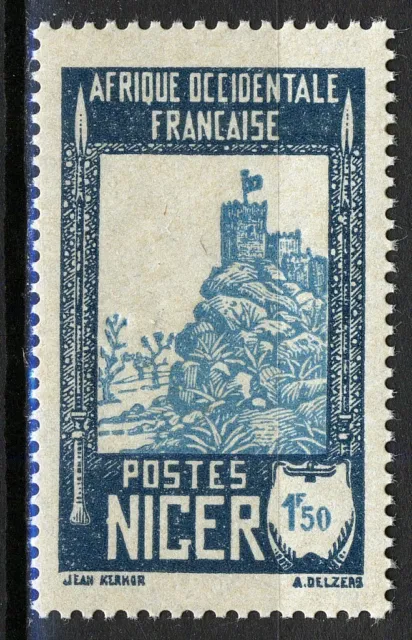 French Niger 1926-27, 1,50Fr Fortress MNH, Yv 47
