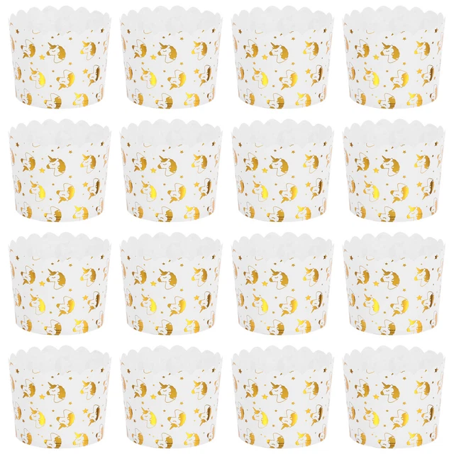 50 pz tazza per muffin unicorno tazza di carta tazza da dessert muffin tazza di carta fodera tazza per torta