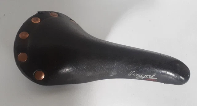 Selle Vélo Cuir Vintage San Marco Regal Girardi - 1992 - Italienne