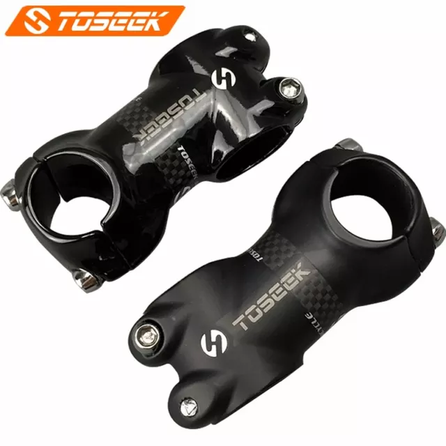 Bike stem Full Carbon Fibre Alloy MTB Road Bicycle stem 25.4mm Matt/glossy TOSEE