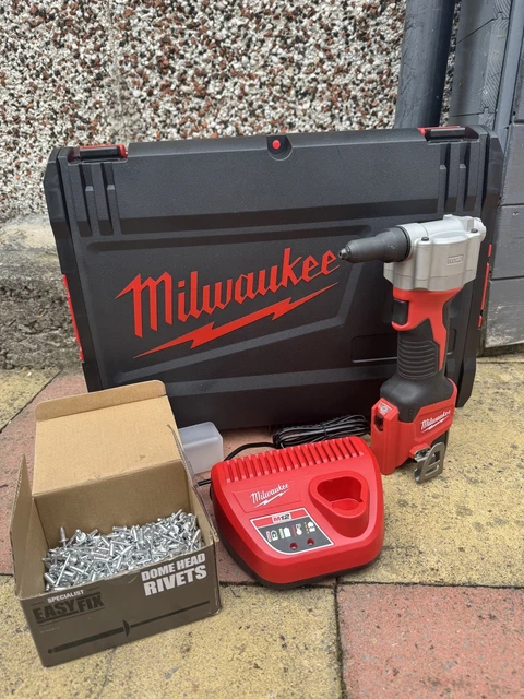 MILWAUKEE M12BPRT-201X 12V Pop Rivet Gun & Rivets £208.68 - PicClick UK