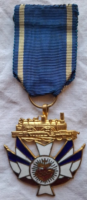MEDAILLE DES CHEMINOTS 1942 SIGNEE FAVRE BERTIN
