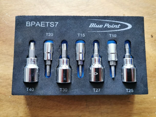 BLUE-POINT SNAP-ON 12PC Hex Extractor Set Stripped Bolt Remover