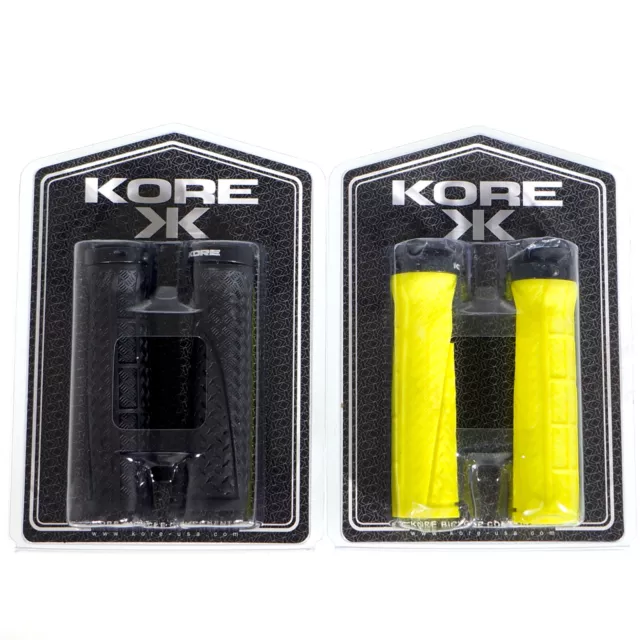 Kore Contour Lock-on Grips  Bicycle handlebar Grip BMX MTB Dirt Jump 135mm