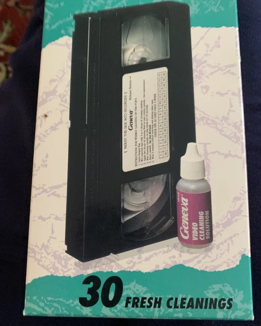 VINTAGE GENEVA VHS Video Cassette VCR Tape Head Cleaner System VR140