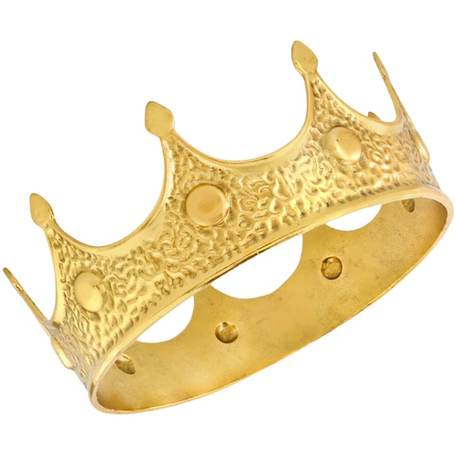 GOLDEN ALLOY BIRTHDAY Crown Man Child King Costume Accessory Kings for