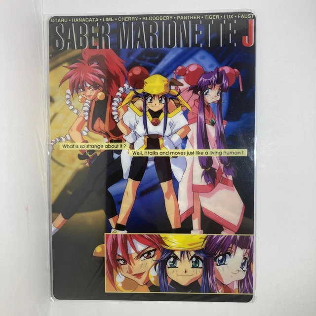 Saber Marionette J vintage anime shitajiki pencil board new