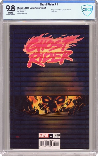 Ghost Rider 1J Fornes Variant CBCS 9.8 2022 22-0E237D8-031