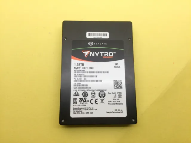 Seagate Nytro 3331 1.92TB SAS 12Gb/s 2.5IN SSD XS1920SE70004