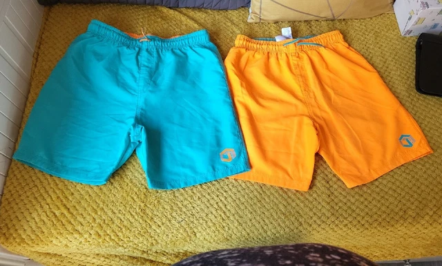 Pantaloncini da nuoto turchese ragazzi età 11-12 anni