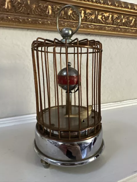 Vintage Occupied Japan Bird Cage Clock Mid 1940’s - Early 50’s