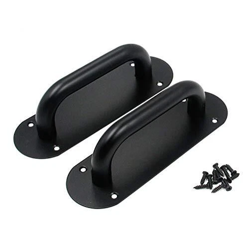 FarBoat 2Pcs 8-Inch Barn Door Pull Handles Stainless Steel Pull Push Plate Heavy