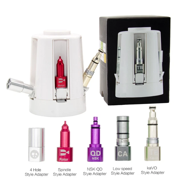 Dental Handpiece Lubrication System Oiler Cleaning Machine 5X Oil-filled Nozzles