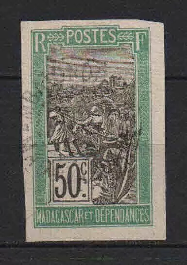 Madagascar - Colonie Française - 1908  - N° 106 issu d' un entier - Oblit- Used