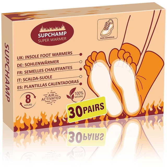 Suole scarpe calde Supchamp scaldapiedi cuscinetti inserti 30 paia taglia 35-37 MOLTO BUONO