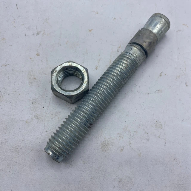 Concrete Wedge Anchor 6" X 0.76, Hex-Nut-Head LOT OF 5