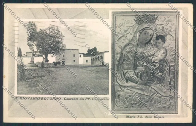 Foggia San Giovanni Rotondo PIEGHINA cartolina MV5345