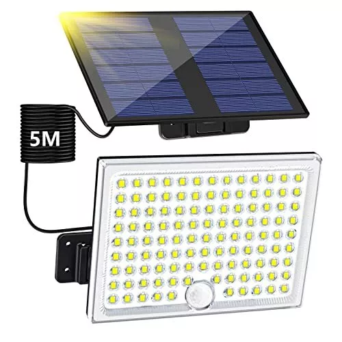 Lampes solaires extérieures super lumineuses 36 LED Lampe solaire 280LM  Capteur de mouvement Capteurs de sécurité sans fil Imperméabilisez les