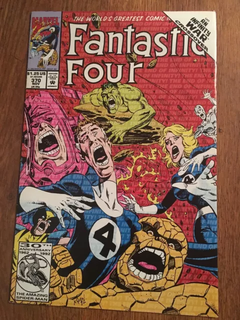 Fantastic Four #370 Infinity War Crossover! (Marvel, 1992) Fn/Nm