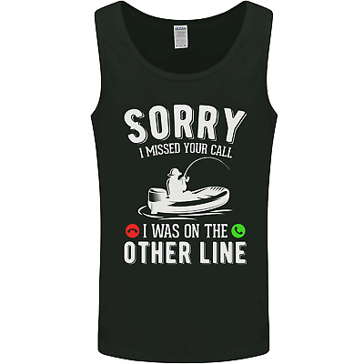 Funny Fishing Fisherman On the Other Line Mens Vest Tank Top