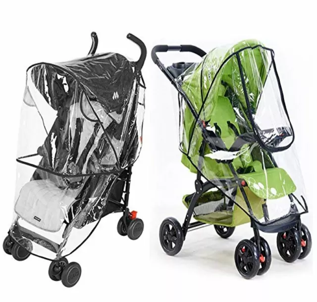 Lluvia Viento Clima Cubierta Protector Cremallera para Bebé Niño Silla de Paseo