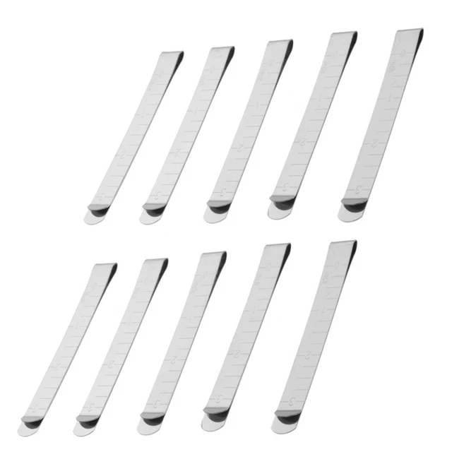 20 Pcs Stainless Steel Quilting Clamp Ruler Sewing Rulers Craft