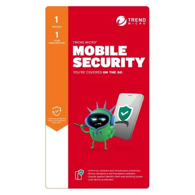 Trend Micro Mobile Security 1 Device 1 Year