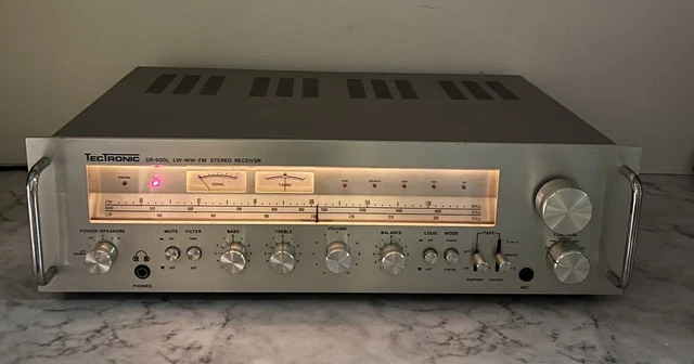 Ampli-tuner Vintage Tectronic DR-500 L – Années 70/80 – 12Kg – Fonctionne