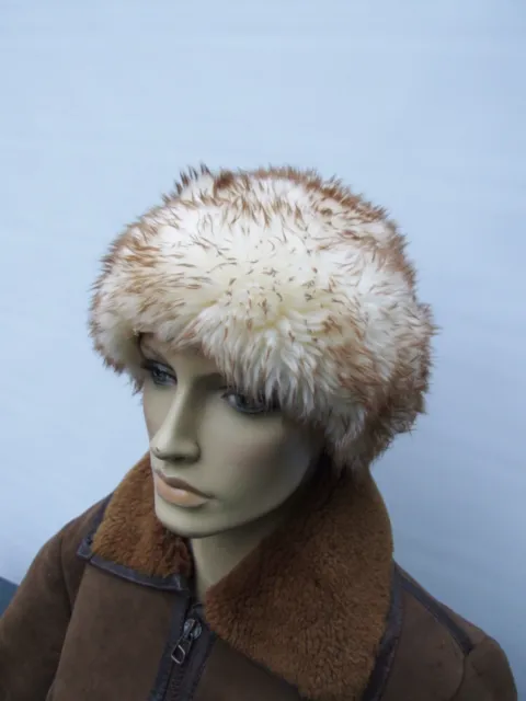 REAL Italian Florence TOSCANA Lamb  sheepskin fur hat size Small