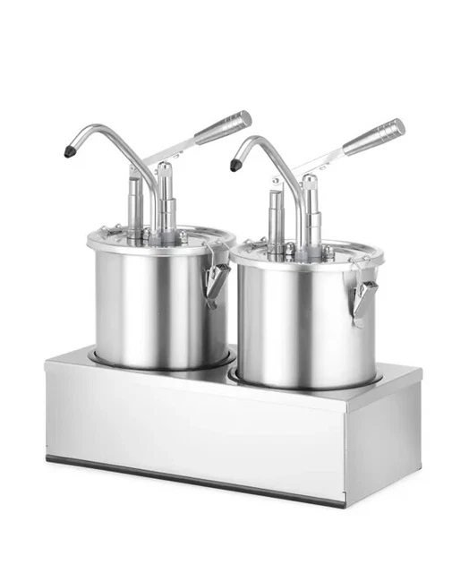 Soßenspender 5 l, Edelstahl, Zweier-Set