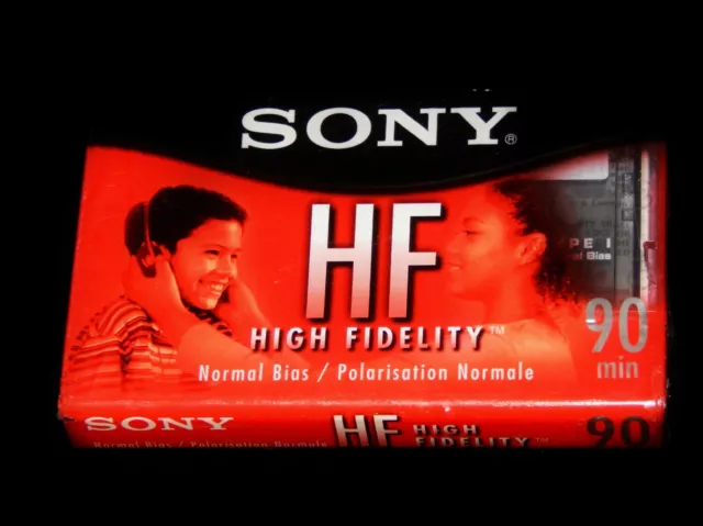 New Blank Cassette, SONY HF 90 Minute, High Fidelity, Normal Bias,