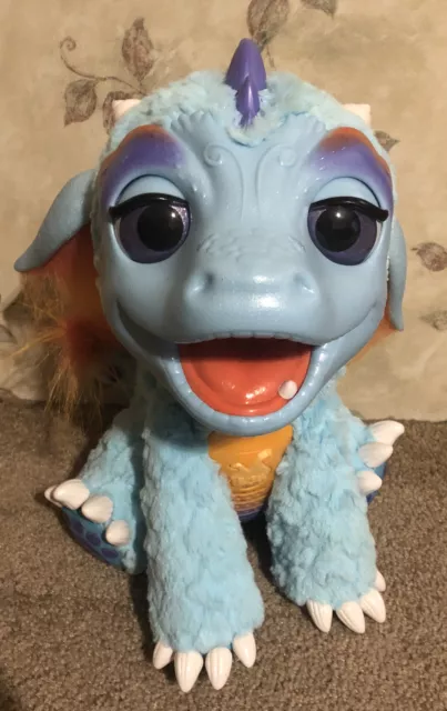 FurReal Friends Torch My Blazin Dragon Blue Animated Interactive Toy. Works.