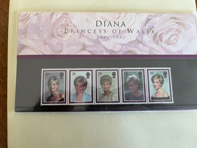 Diana Princess of Wales commemorative stamps in 1998 presentation pack
