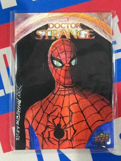 Spiderman 2016 Upper Deck UD Marvel Doctor Strange Sketch 1/1 By Ray Racho