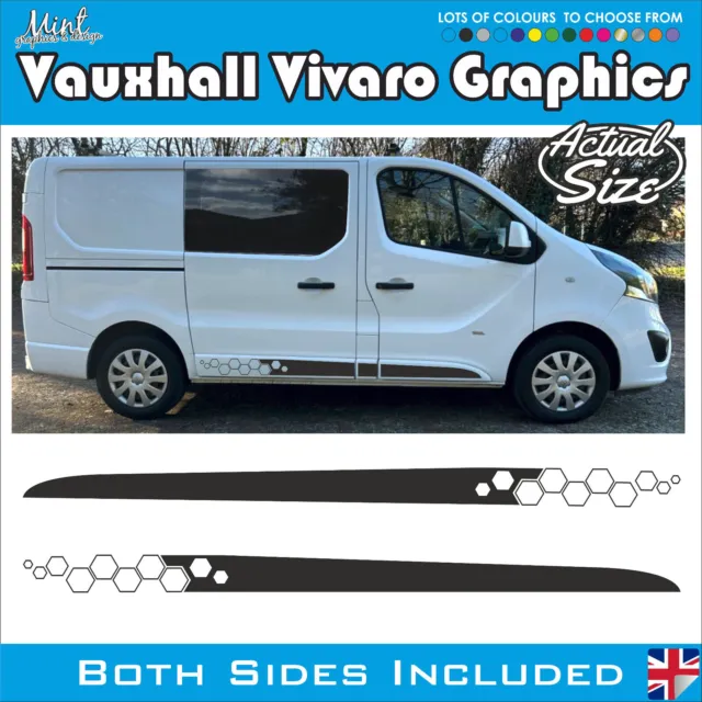 SWB VAUXHALL VIVARO Camper Side Stripes Decals Stickers Van Graphics NO P&P 304