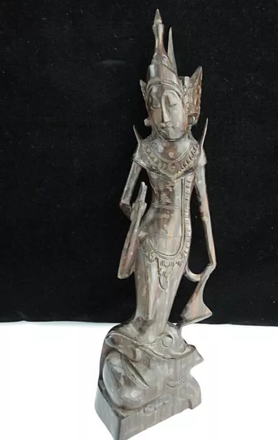 Bali Teak Wood Carved Statue / Figurine Totem