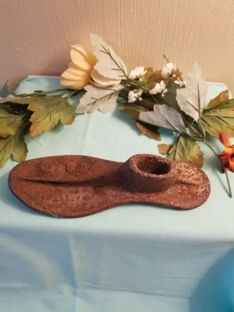 Vintage Antique Cast Iron Metal Shoe Cobbler Mold Form, From Bygones Past. 2